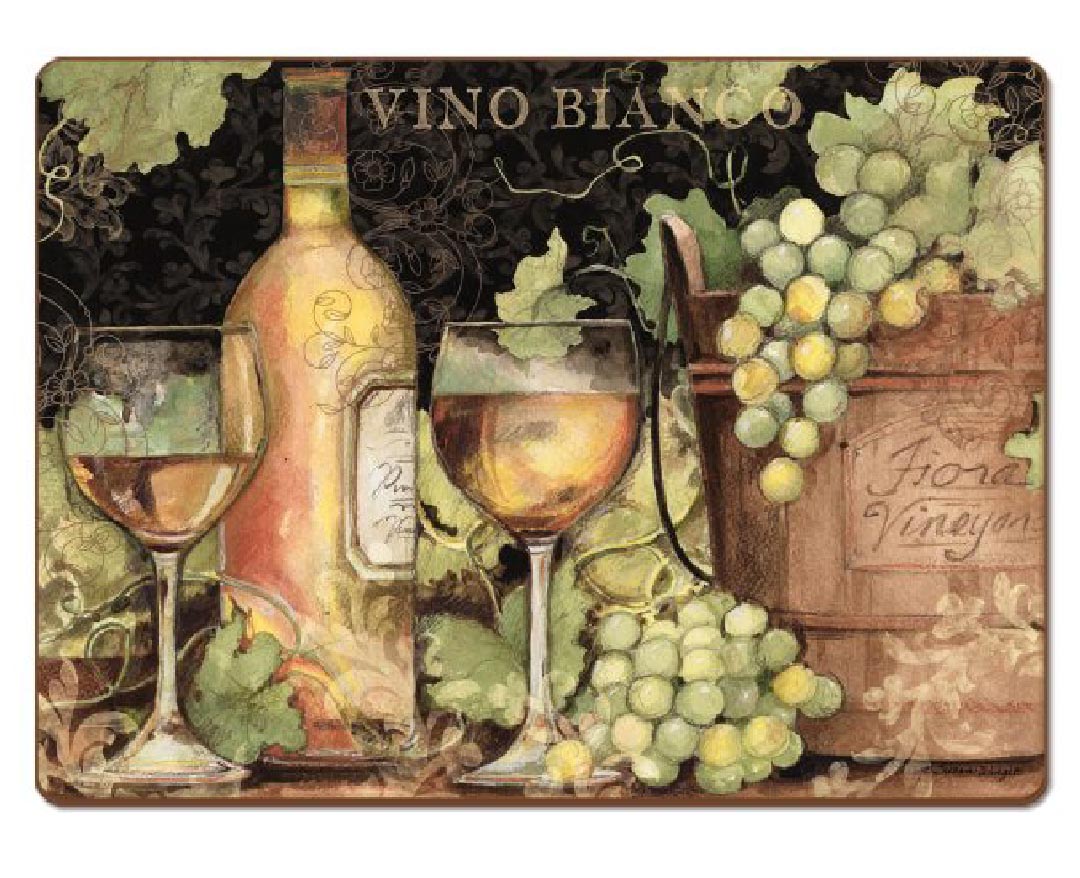 ! Clearance 4 Cork-Backed Hardboard Bright Wine Grape Placemats ! Clearance 4 Cork-Backed Hardboard Bright Wine Grape Placemats